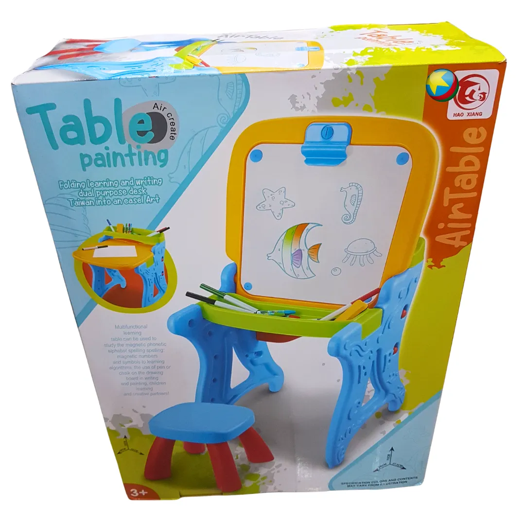 Sky High Imagination Airtable Painting Desk - Foldable Learning & Art Easel for Kids