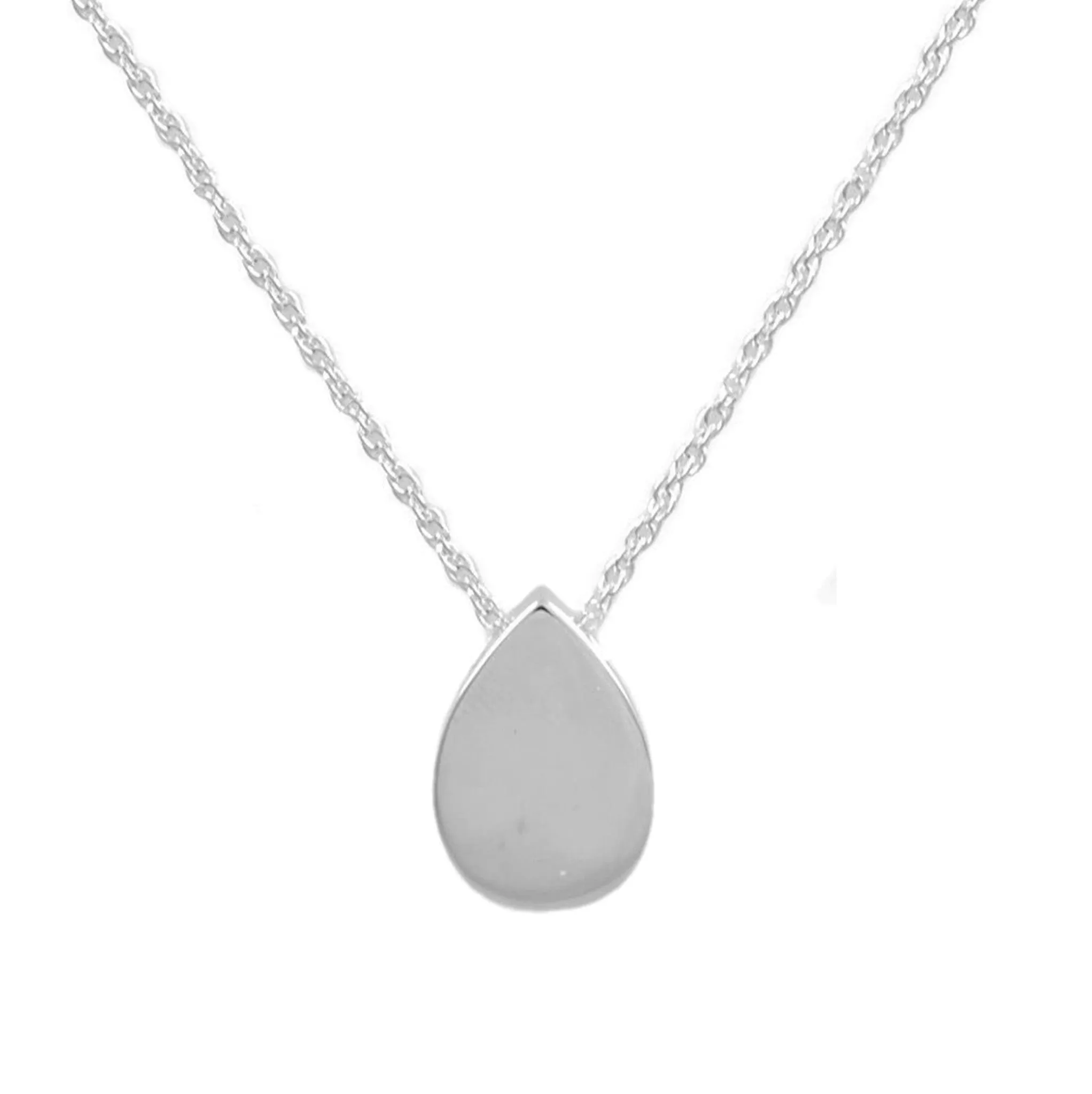 Sliding Flat Teardrop Pendant