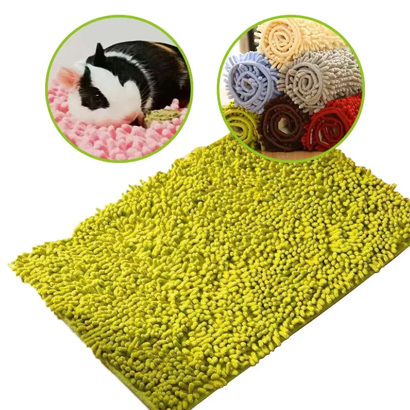 Soft Chenille Pad For Small Pet Guinea Pig Cushion Hamster Guinea Pig Rabbit Cage Bed Mat Toy Guinea Pig Pet Cage Accessoires