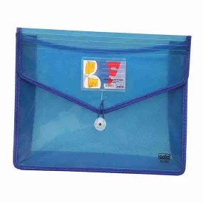 Solo Flexi Document Bag With Xtra Net Pocket Blue A4 DC 554
