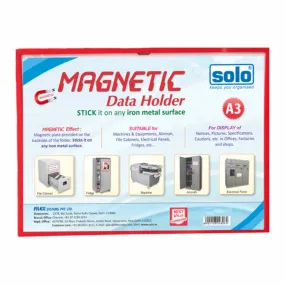 Solo Magnetic Data Folder Red A3 MDFA3