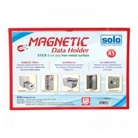 Solo Magnetic Data Folder Red A5 MDFA5
