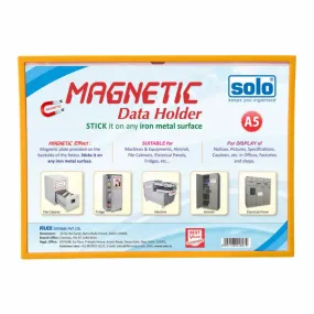 Solo Magnetic Data Folder Yellow A5 MDFA5