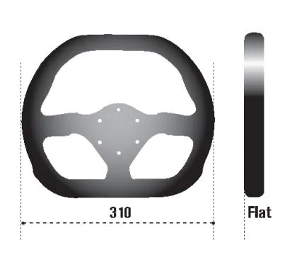 Sparco 310 Flat Bottom/Top Steering Wheel