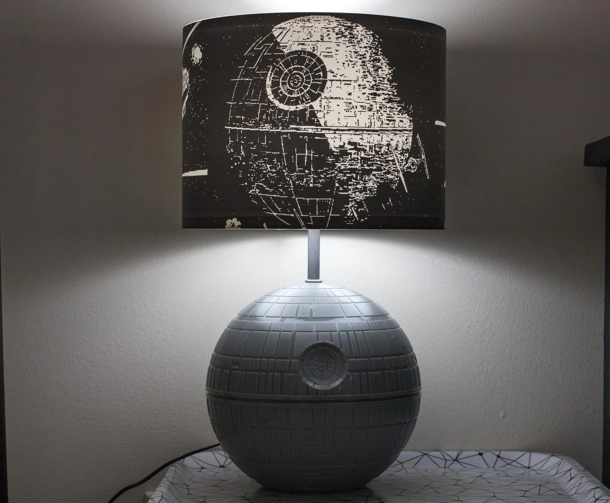 Star Wars Death Star 3D Touch Lamp | LED Lamp With Printed Shade | 14 Inches