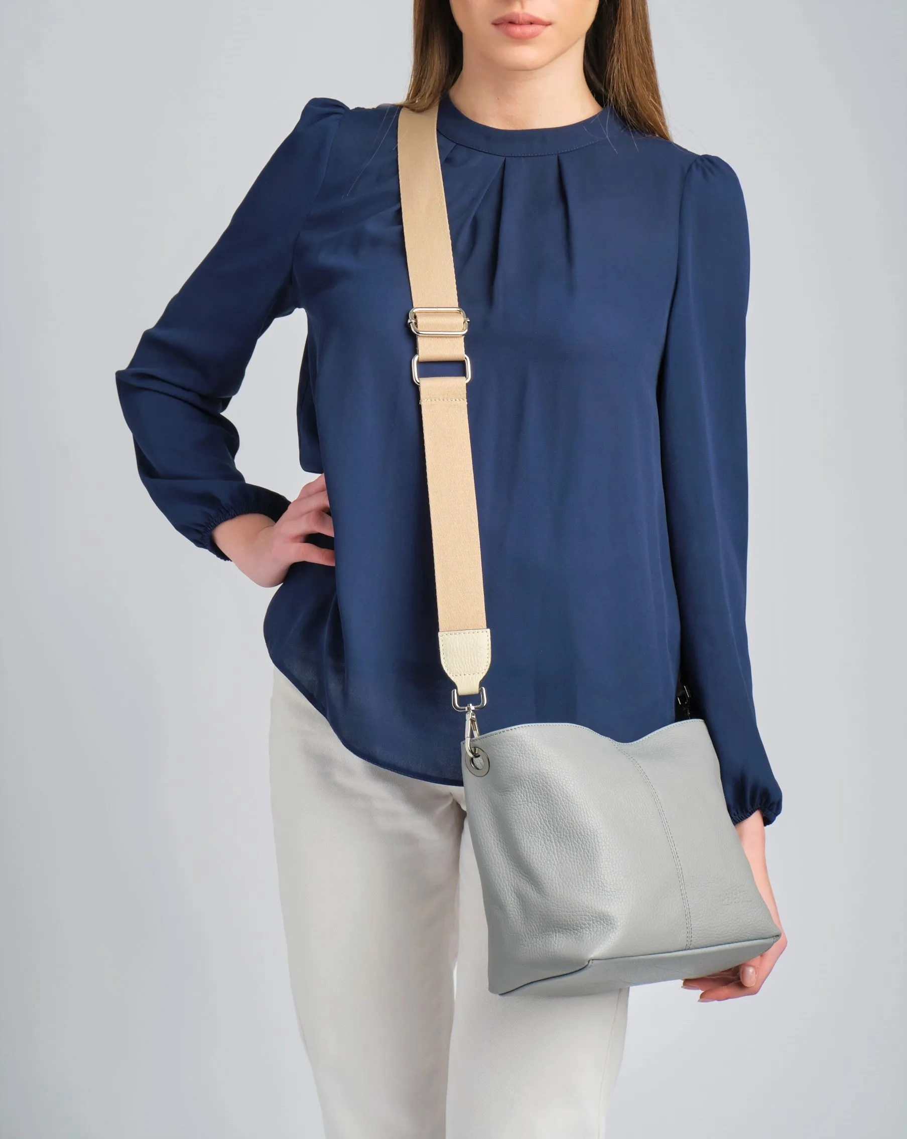 Stella Silver Strap Beige