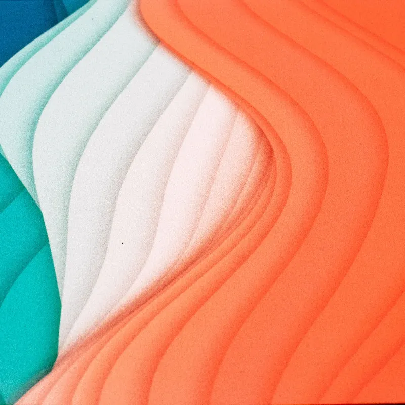Striking Tremor Waves Versatile Desk Mat