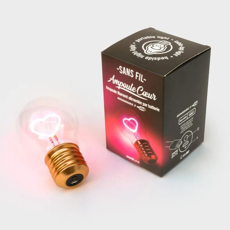 Suck UK: Cordless Heart Filament Light