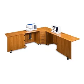 Sylvia Model 1810R Combo Cabinet in Teak