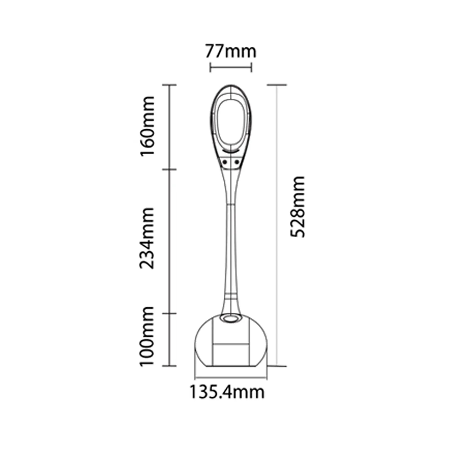 Table Lamp LED Touch Control 3-Step Dimmable 6.5W 6500K White CLA Lighting - PL-MOOD