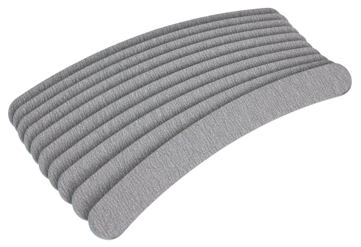 The Edge Nails Zebra Curved 100/180 Cushioned Files 10 Pack