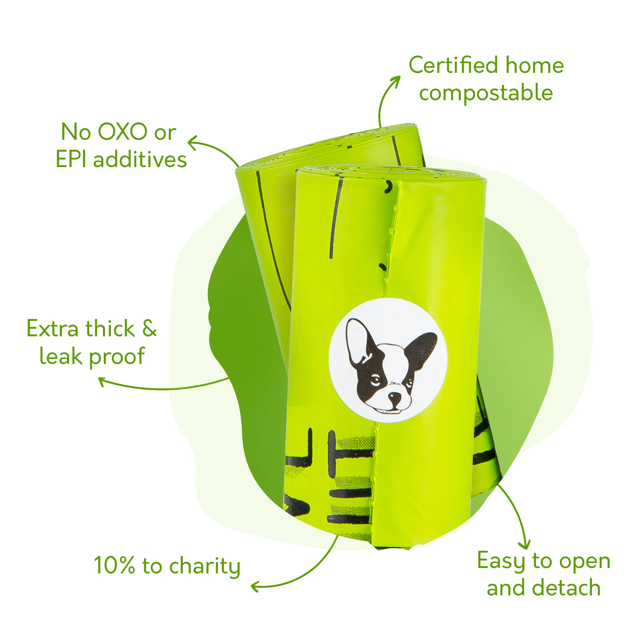 TÜV Austria HOME Compost Certified Dog Poop Bags