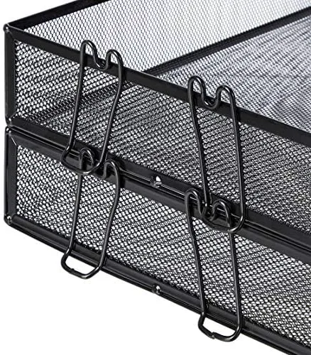 Veesun Two-Tier Stackable File Paper Tray Desk Organizer