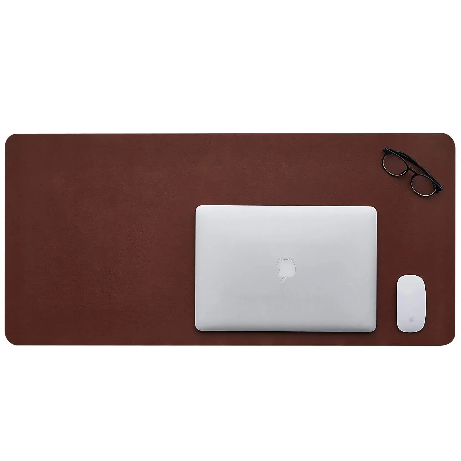 Vegan Leather Brown Desk-mat