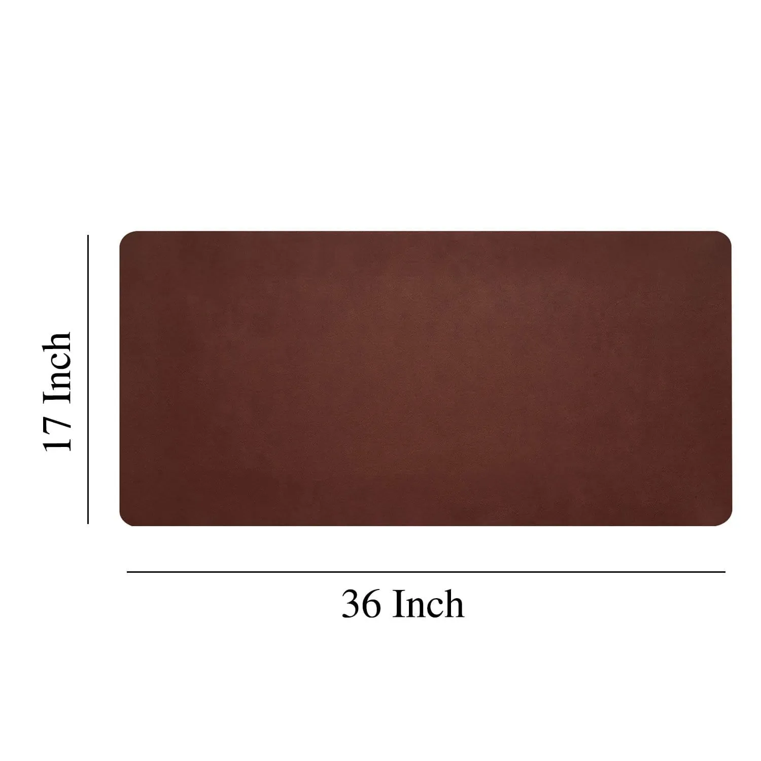 Vegan Leather Brown Desk-mat