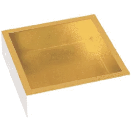 White Lacquer-Gold Napkin Holder-Beverage