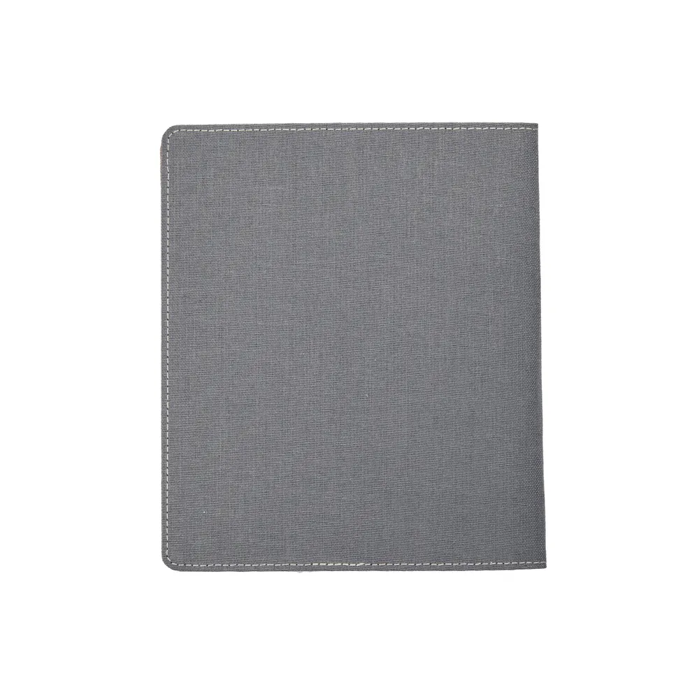 Work   Life Black Shadow - Linen   Cork Notepad Folder - Weekly Overview - 52 Sheets