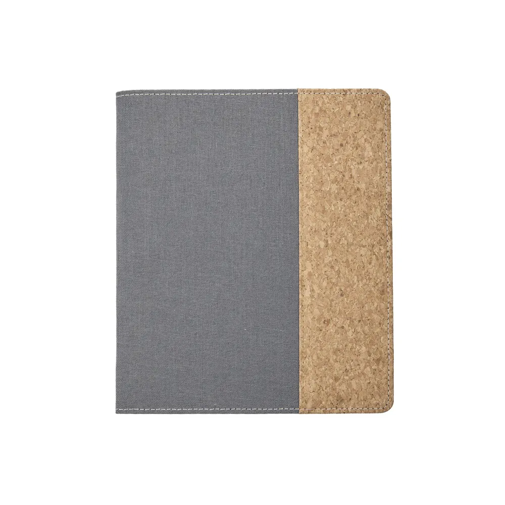 Work   Life Black Shadow - Linen   Cork Notepad Folder - Weekly Overview - 52 Sheets