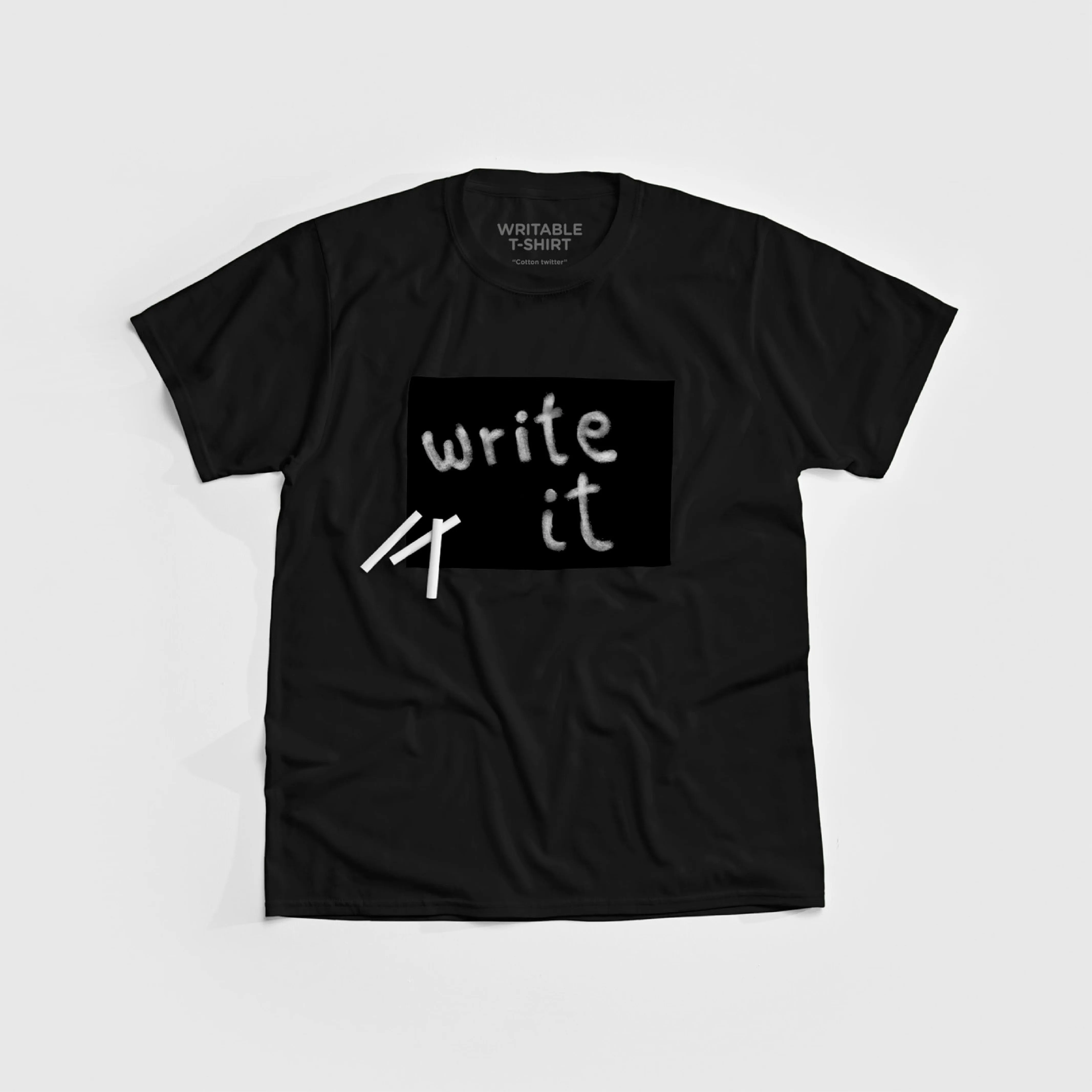 writable t-shirt BLOCK
