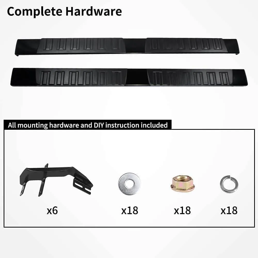 YITAMOTOR® 6" Running Boards For 19-25 Dodge Ram 1500 Quad Cab Side Step (Exclude 19-20 Ram Classic), Dark Black